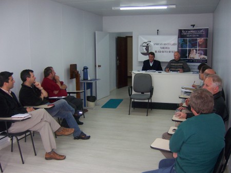 Diretoria reunida para discutir a CCT 2010/2011 e horário natalino 2010